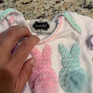 Mudpie Easter onesie 0-6 month